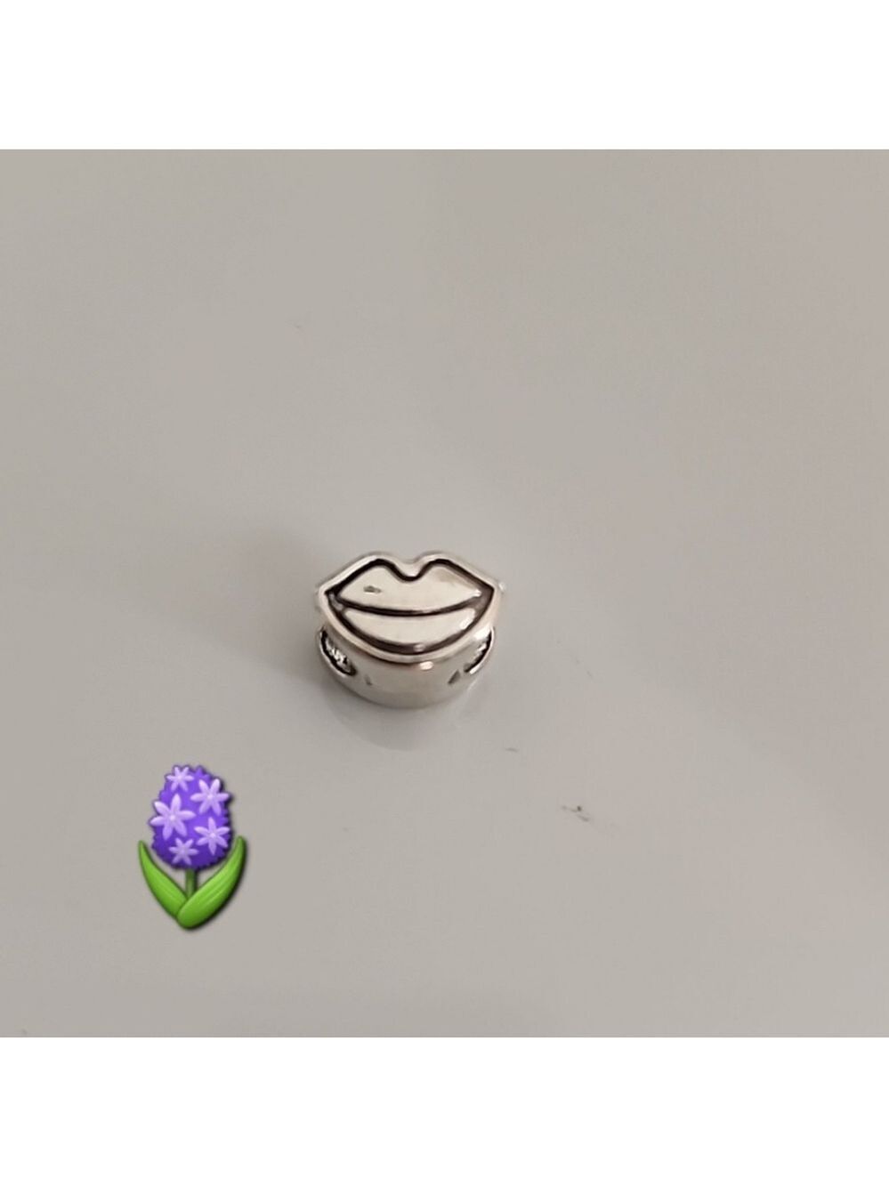 Kiss Charm for European Style Bracelets Fits Pandora Systems